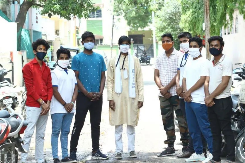 The volunteer team during the pandemic.