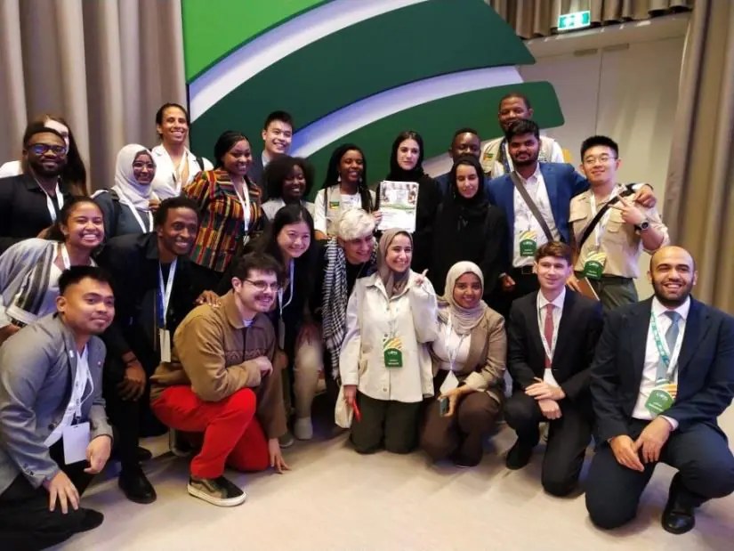 Networking with delegates from other countries.