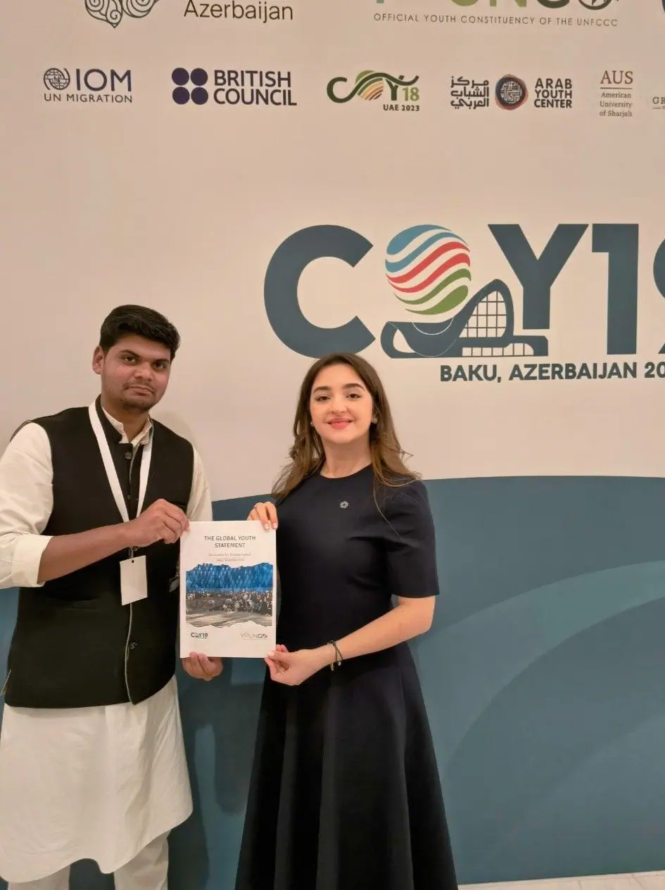 With Leyla Hasanova, COP29 Youth Climate Champion.