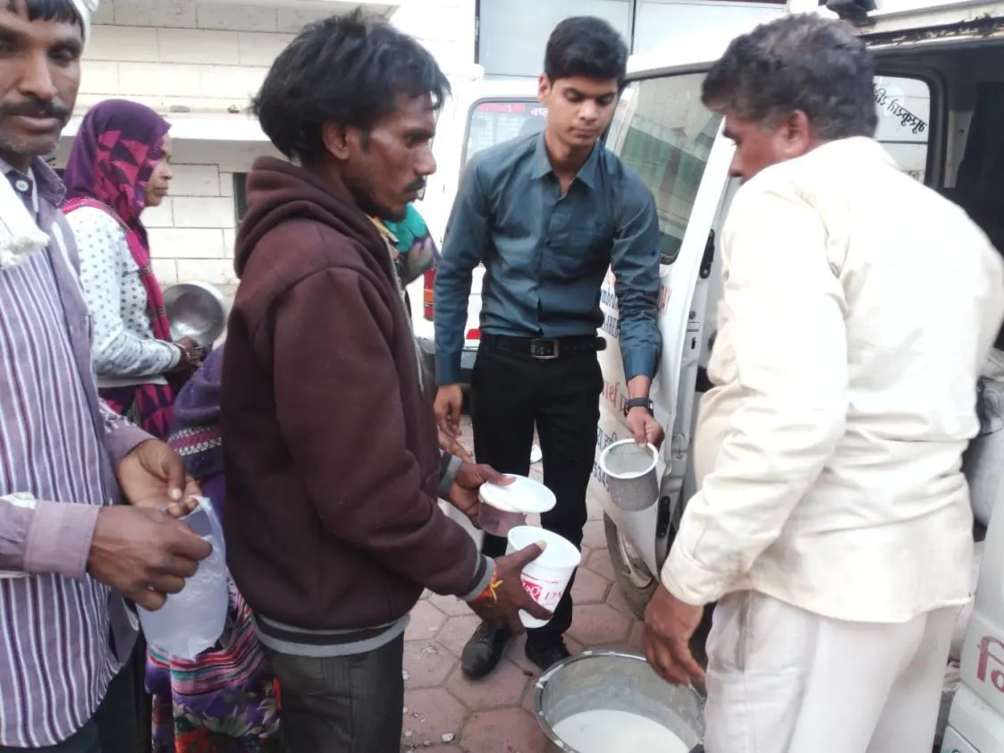 Patients' families receive meals.