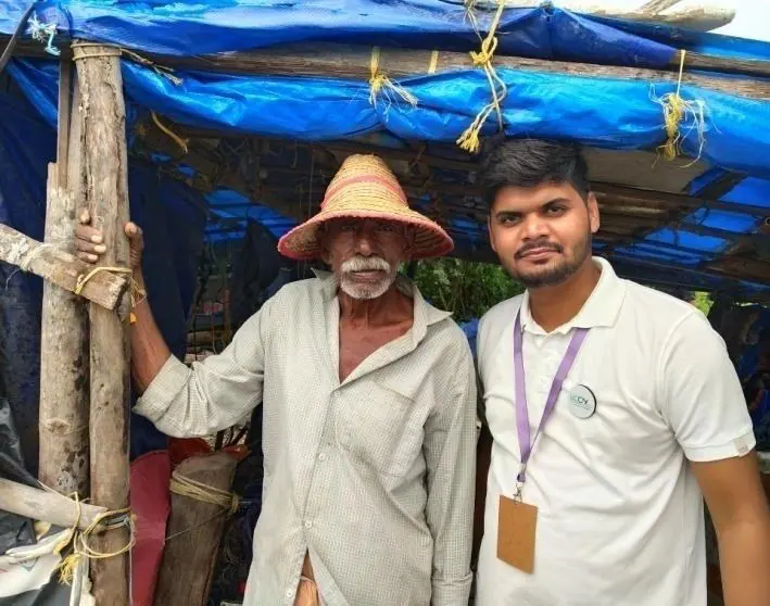 Meeting members of a climate-affected coastal community.