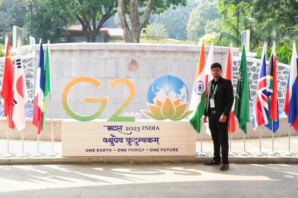 At the Model G20 Summit venue.