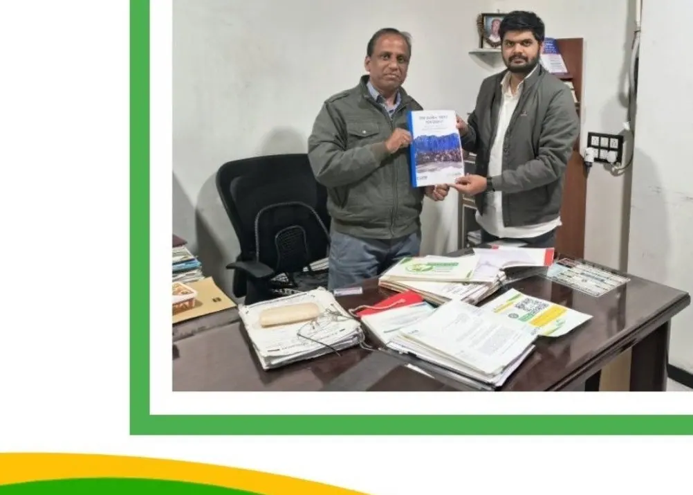Stakeholder meetings during the outreach programme, including with the Director of the Madhya Pradesh Institute of Social Science Research, Ujjain, and at Devi Ahilya University, Indore.